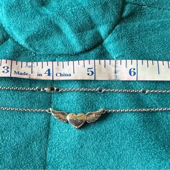 James Avery *Retired Sterling Silver Adjustable “Let Love Soar “Necklace - Picture 4 of 6